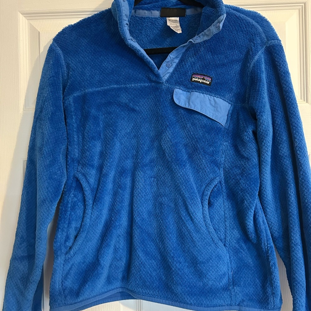 Patagonia Royal Blue Fleece Snap-Front Pullover